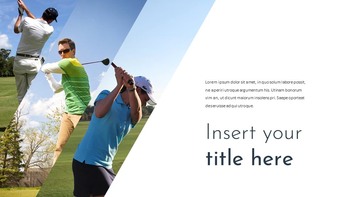 Golf Google Slides Template Design