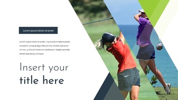 Golf Google Slides Template Design