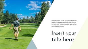 高尔夫球 谷歌幻灯片模板设计_14