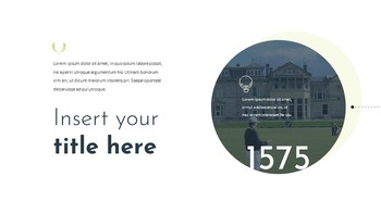 Golf Google Slides Template Design