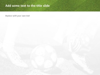 Legs Kicking Soccer Ball - Free Presentation Templates_05