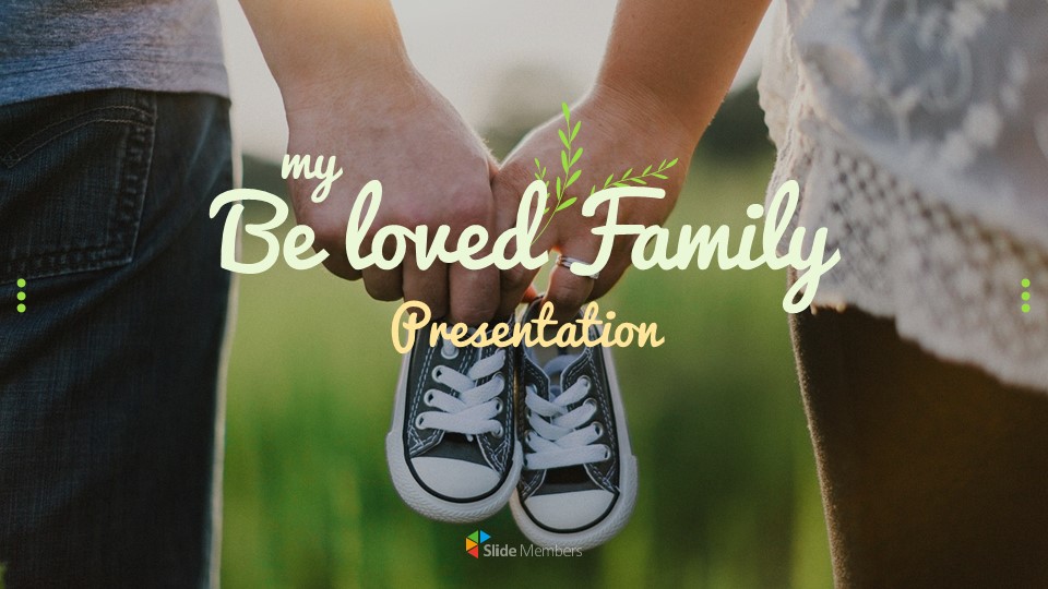 My Beloved Family Google Slides Template Design