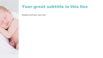 可爱的宝宝 简单的Google幻灯片模板_07