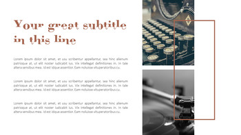 老式道具 简单的PPT模板_08