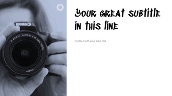 Free Simple Presentation Google Slides Template - Camera