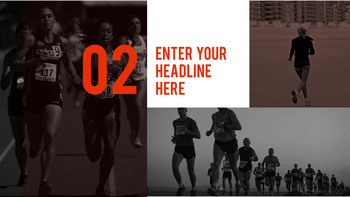 달리기, 육상, 마라톤 PowerPoint 템플릿 디자인_11