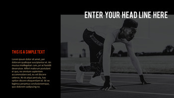 달리기, 육상, 마라톤 PowerPoint 템플릿 디자인_14