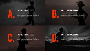 달리기, 육상, 마라톤 PowerPoint 템플릿 디자인_16