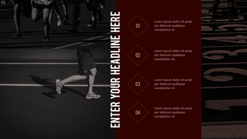 달리기, 육상, 마라톤 PowerPoint 템플릿 디자인_23