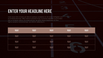 달리기, 육상, 마라톤 PowerPoint 템플릿 디자인_26