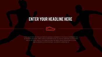 달리기, 육상, 마라톤 PowerPoint 템플릿 디자인_30