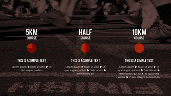 달리기, 육상, 마라톤 PowerPoint 템플릿 디자인_31