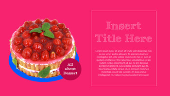 色彩缤纷的甜点 PowerPoint模板设计_19