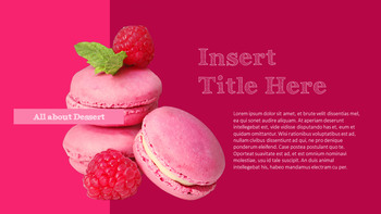 色彩缤纷的甜点 PowerPoint模板设计_22