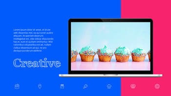 色彩缤纷的甜点 PowerPoint模板设计_39