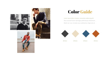 남자의 스타일과 패션 프레젠테이션 PowerPoint 템플릿 디자인_22