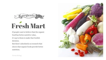 Fresh Mart, Organico, Cibo fresco, Farm Store Google skills themes_14