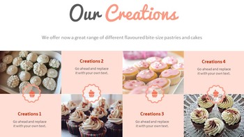 Süße Cupcakes Google Slides Template Design_08