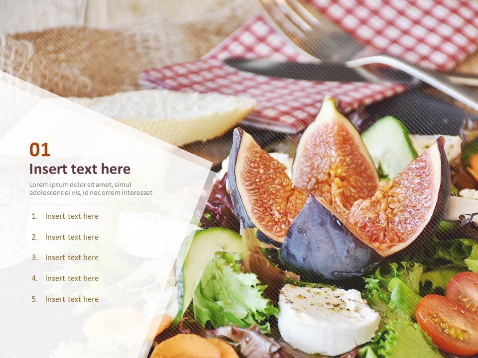 신선한 샐러드 - 무료 파워포인트 샘플_03