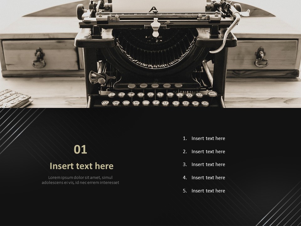 Typewriter Free Design Template