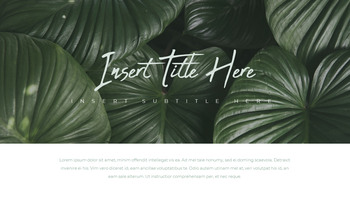 보테니컬 프레젠테이션용 PowerPoint 템플릿_07