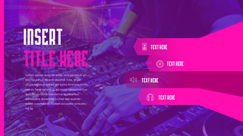 音乐节 PowerPoint模板设计_36