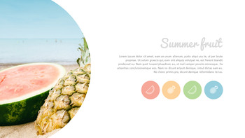 Sommerananas & Wassermelone PowerPoint-Vorlagen-Design_04