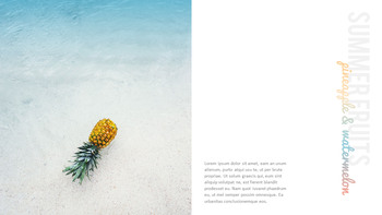 Ananas estivo e anguria Modelli di PowerPoint Design_05