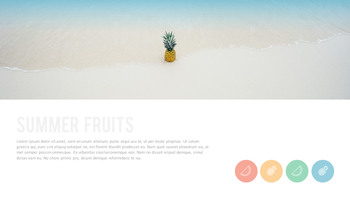 Summer pineapple & watermelon PowerPoint Templates Design_20