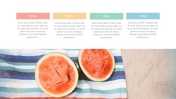 Summer pineapple & watermelon PowerPoint Templates Design_25