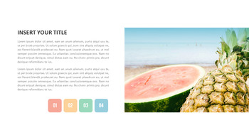 Summer pineapple & watermelon PowerPoint Templates Design_33