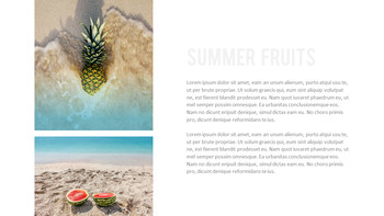 Ananas estivo e anguria Modelli di PowerPoint Design_34