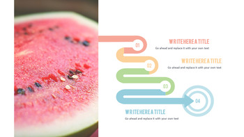 Summer pineapple & watermelon PowerPoint Templates Design_36