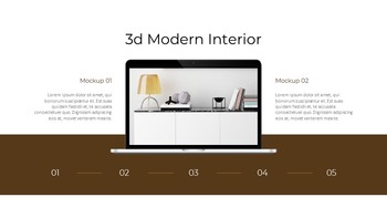 Intérieur moderne 3D Modèles simples de diapositives Google_38