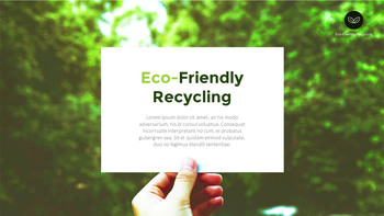 Reciclaje ecológico Plantillas PPT de tema_22