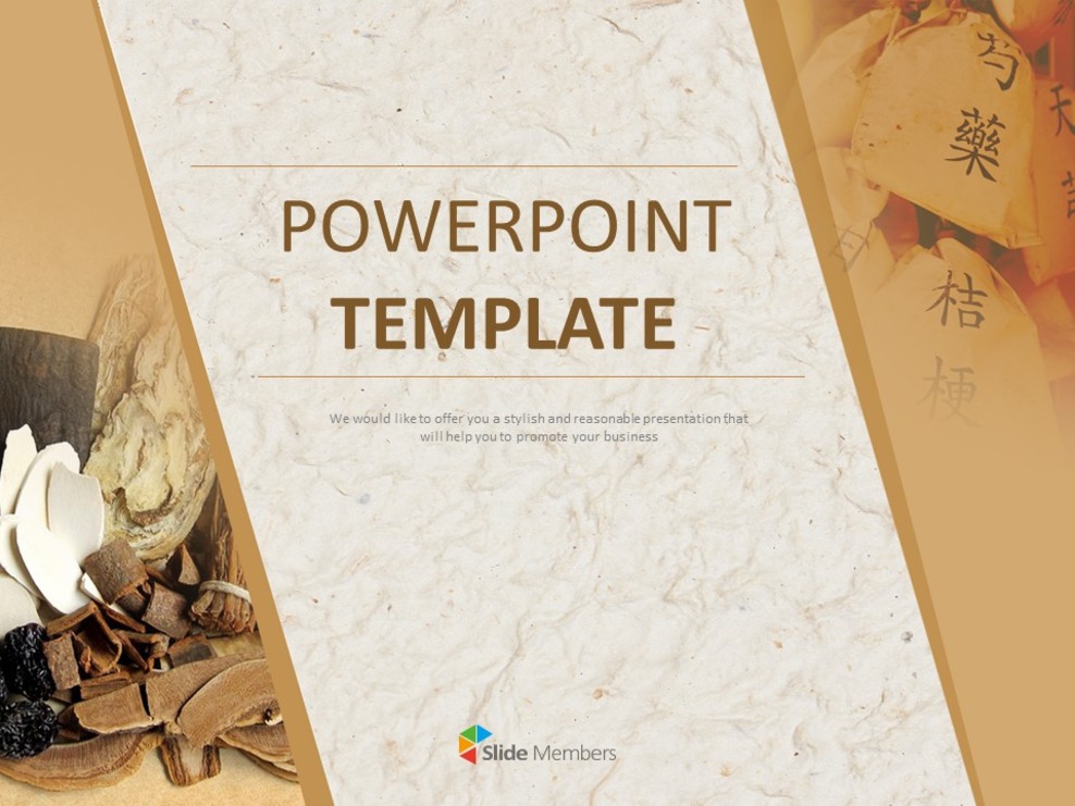 Plantilla de PowerPoint gratis - Medicina herbaria_01