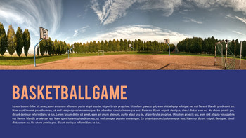 Basketball Playing Best PPT Templates_05