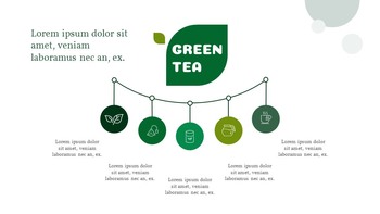 Tè verde Design dei diagrammi del modello di diapositivi di Google_29