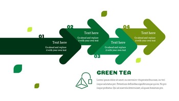 Thé vert Conception de diagrammes de modèles de diapositives Google_36