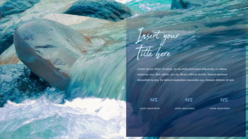 Modello PowerPoint a tema marino oceanico – Design pulito e acquamarina_16