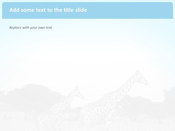 Free Images for Google Slides - A Giraffe on the Prairie