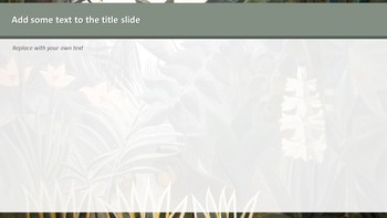 Henri Rousseau \"The Equatorial Jungle\" - Google Slides Template Free_04