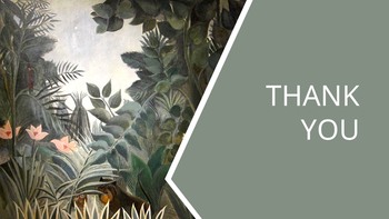 Henri Rousseau \"The Equatorial Jungle\" - Google Slides Template Free_06