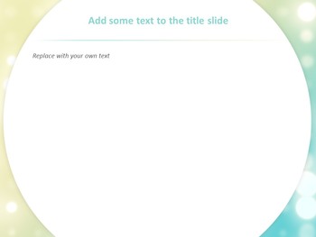 Yellowgreen Blue Background With Spotlights - Google Slides Template ...