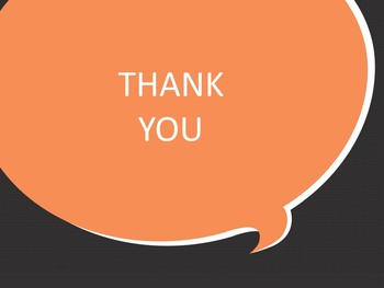 Orange Speech Bubble - Free Google Slides Template Design