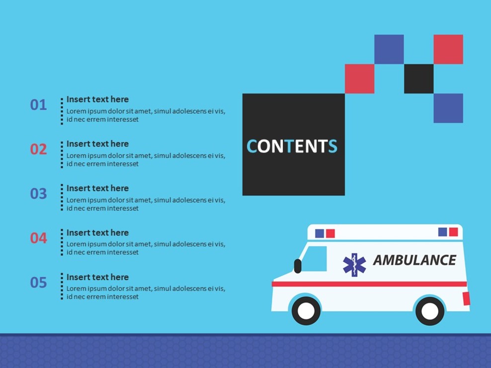 Paramedic Powerpoint Layout Free Powerpoint Template - Ambulance