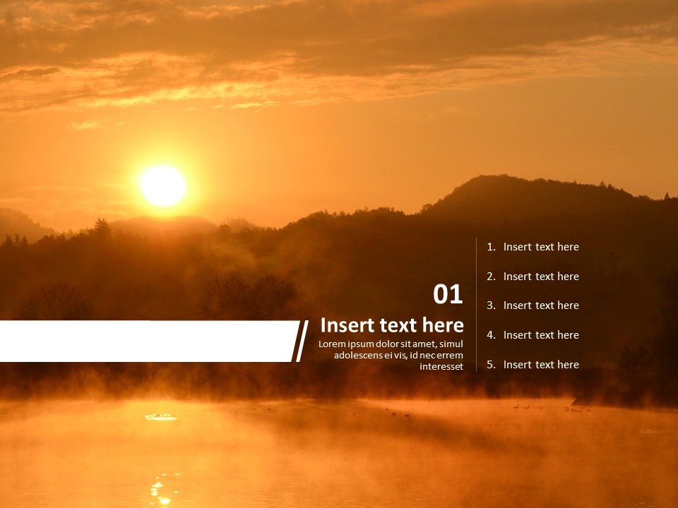 Free Presentation Templates - A New-year's Sunrise