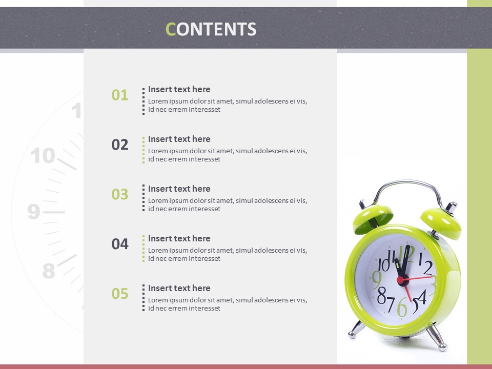 Free Template Design Alarm Clock