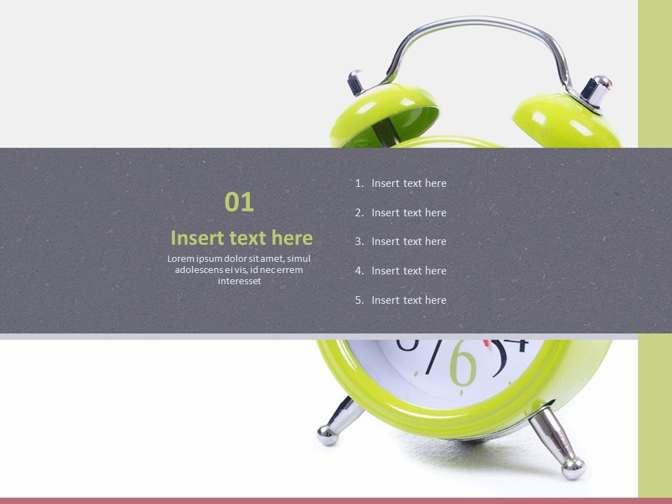 Free Template Design Alarm Clock