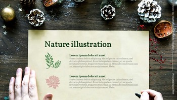 Blumenlinienillustration Aktionsplan PPT_11